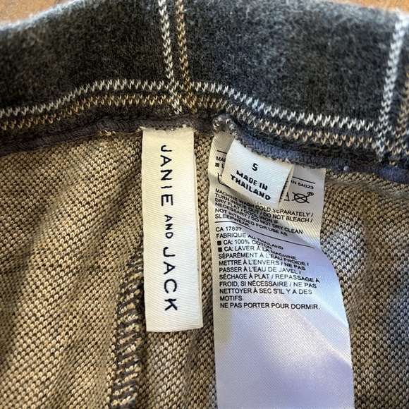 Janie and jack gray plaid leggings - Picture 3 of 5